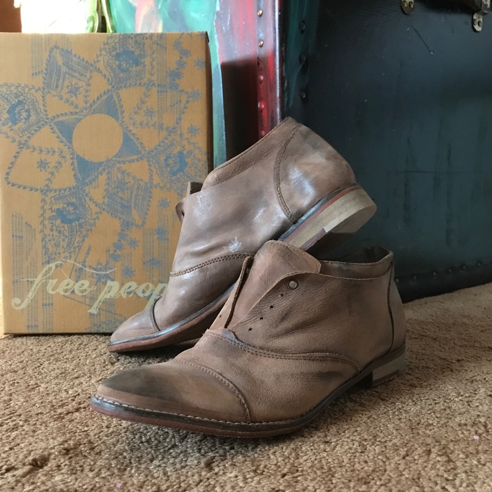 Free people leather loafers